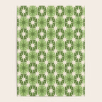 Mid Century Modern Atomic Stars Retro Checkered Starburst Pattern in Sage Olive Green Poster Gallery Image 4