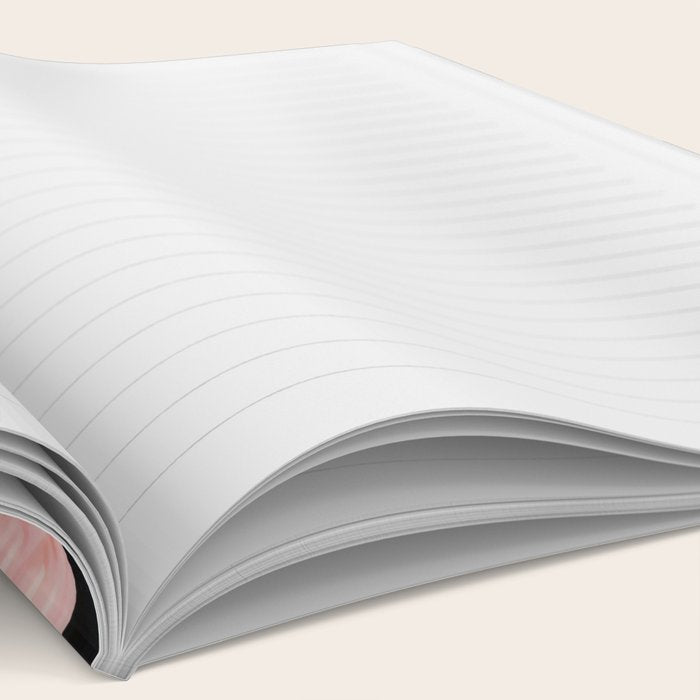 Pink Flamingos Pair In The Teal Rain Notebook Gallery Image 2