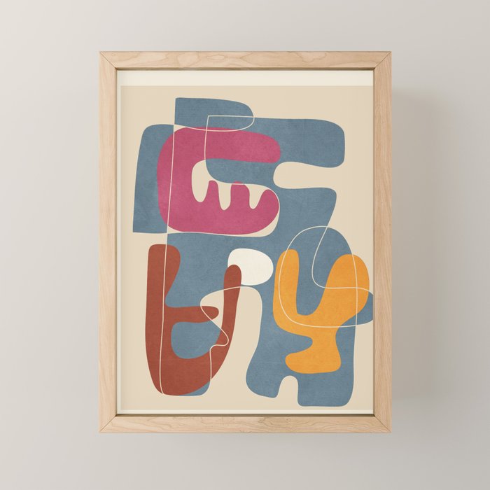 Organic Rhythms 5 Mini Art Print Gallery Image 1