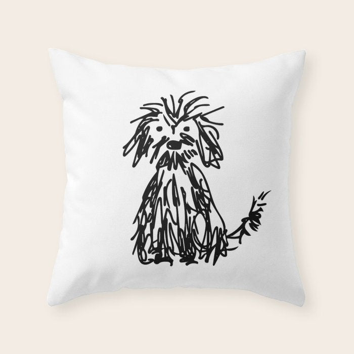 Doggy day Throw Pillow Gallery Image 6