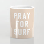 Pray for Surf - sand color Coffee Mug Gallery Image 4