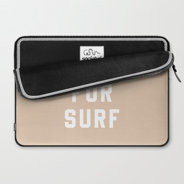 Pray for Surf - sand color Laptop Sleeve Gallery Image 2