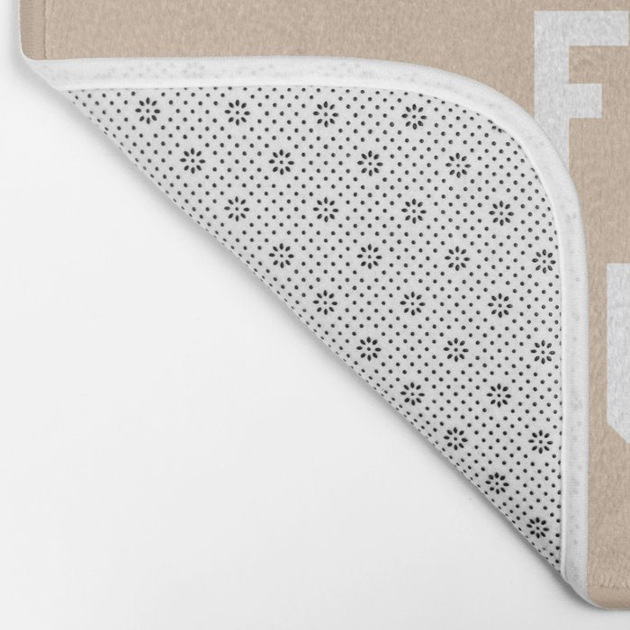 Pray for Surf - sand color Bath Mat Gallery Image 2