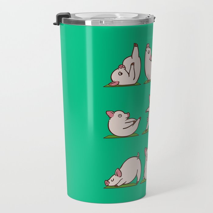 Pig Yoga Travel Mug Gallery Image 3