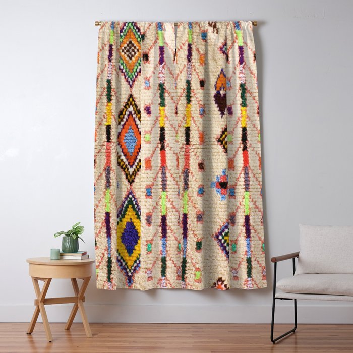 N15 - Oriental Traditional Bohemian Moroccan Artwork. Window Curtain Gallery Image 1