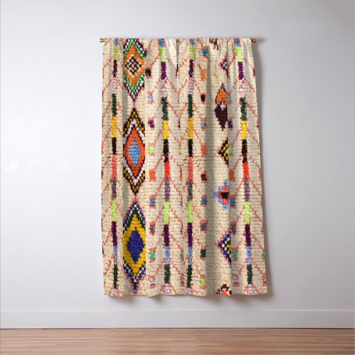 N15 - Oriental Traditional Bohemian Moroccan Artwork. Window Curtain Gallery Image 3