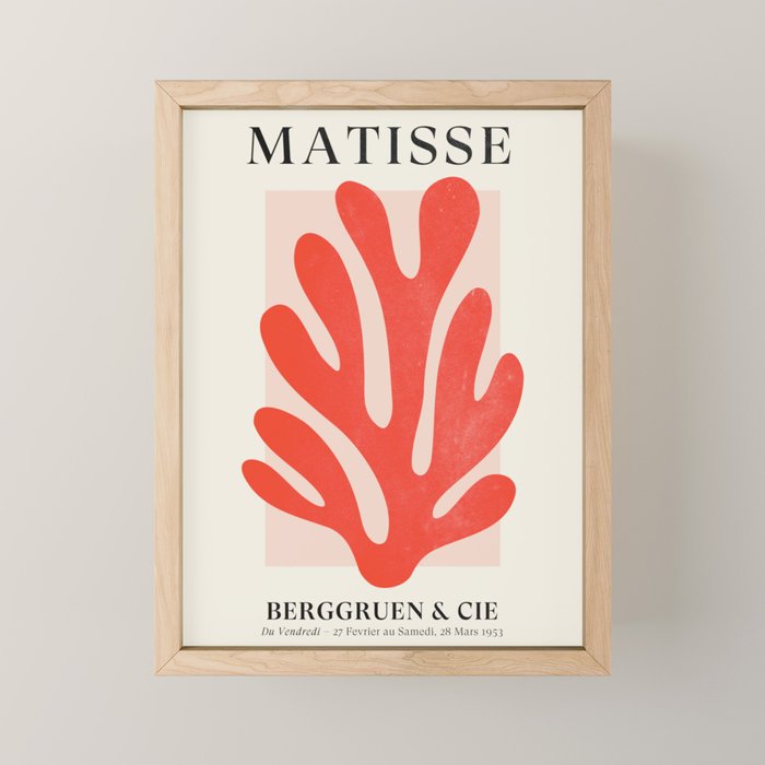 Jazz Leaf: Matisse Edition | Mid Century Series Mini Art Print Gallery Image 1