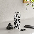 Exotic Passionflower Bold Botanical Silhouettes Water Bottle Gallery Image 4