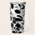 Exotic Passionflower Bold Botanical Silhouettes Travel Mug Gallery Image 2
