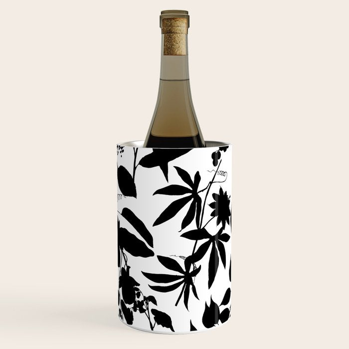 Exotic Passionflower Bold Botanical Silhouettes Wine Chiller Gallery Image 2