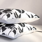 Exotic Passionflower Bold Botanical Silhouettes Pillow Sham Gallery Image 3