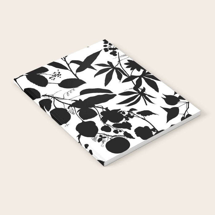 Exotic Passionflower Bold Botanical Silhouettes Notebook Gallery Image 2
