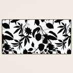 Exotic Passionflower Bold Botanical Silhouettes Desk Mat Gallery Image 3