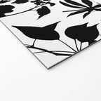 Exotic Passionflower Bold Botanical Silhouettes Welcome Mat Gallery Image 2