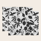 Exotic Passionflower Bold Botanical Silhouettes Placemat Gallery Image 1