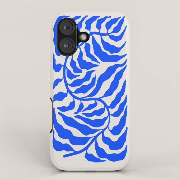 Wild Ferns: Ultramarine Blue Edition iPhone Case Gallery Image 1