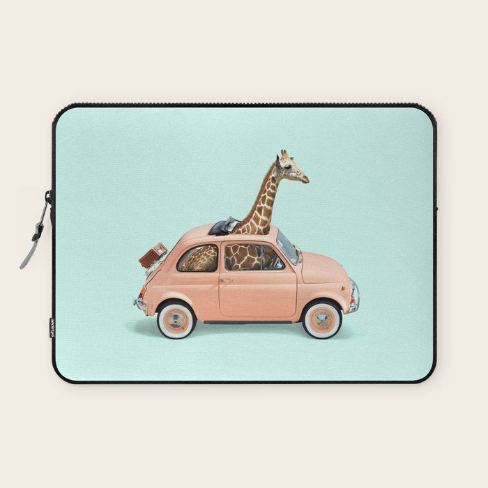 GIRAFFE CAR Laptop Sleeve Gallery Image 1