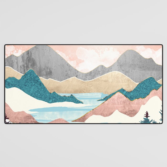 Lake Sunrise Desk Mat Gallery Image 3