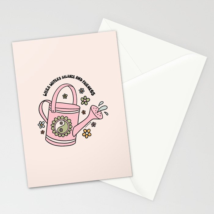Libra Watering Can Stationery Card Gallery Image 2