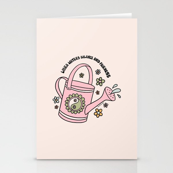 Libra Watering Can Stationery Card Gallery Image 1