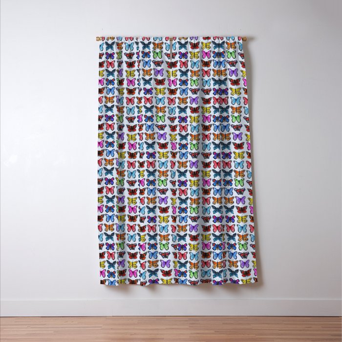 Butterfly Garden Window Curtain Gallery Image 3