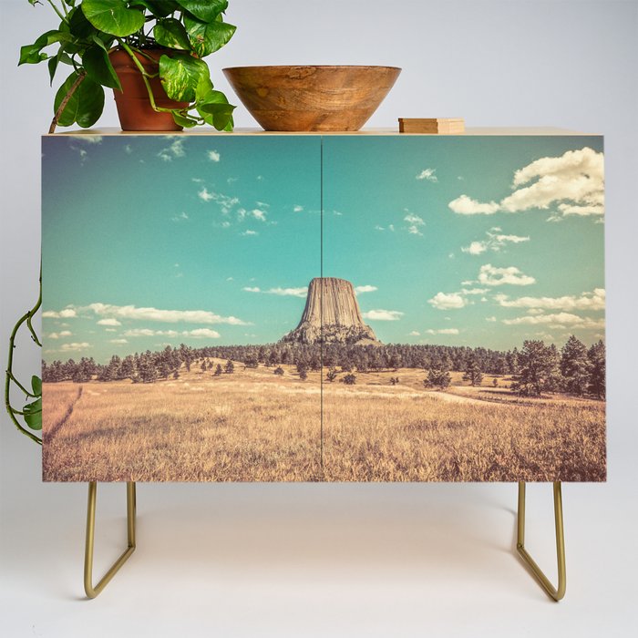 Devil's Tower National Monument Wyoming Credenza Gallery Image 1