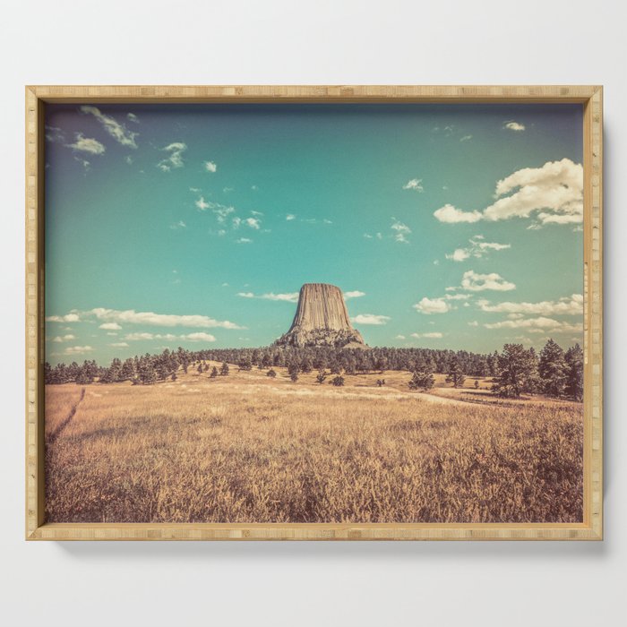 Devil's Tower National Monument Wyoming Serving Tray Gallery Image 1