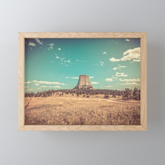 Devil's Tower National Monument Wyoming Mini Art Print Gallery Image 1