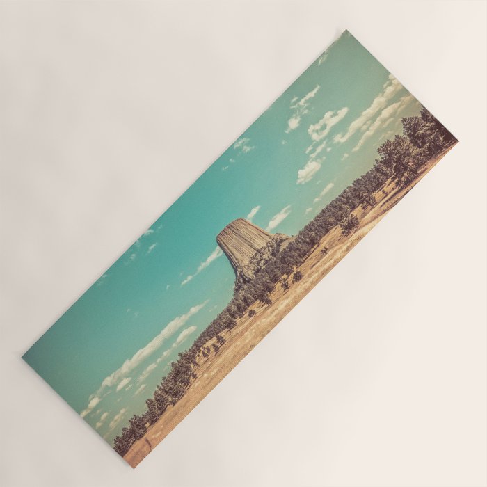 Devil's Tower National Monument Wyoming Yoga Mat Gallery Image 1