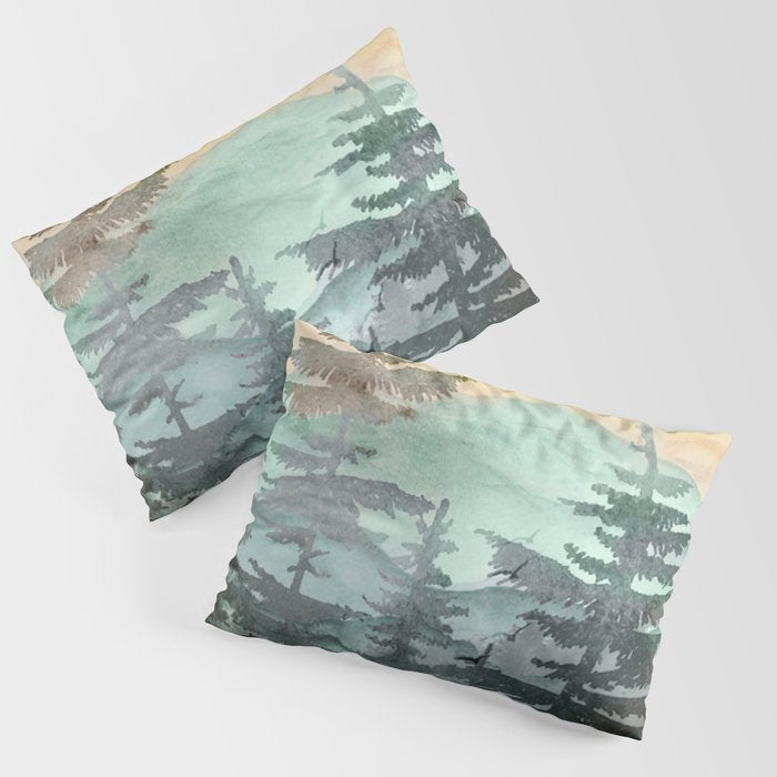 Pine Trees Pillow Sham Gallery Image 3