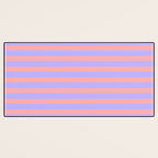Sand Pink and Purple Wisteria  Summer Gazebo Stripes Desk Mat Gallery Image 3