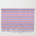 Sand Pink and Purple Wisteria  Summer Gazebo Stripes Wall Hanging Gallery Image 1