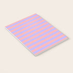 Sand Pink and Purple Wisteria  Summer Gazebo Stripes Notebook Gallery Image 3