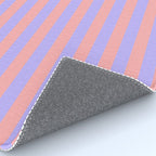 Sand Pink and Purple Wisteria  Summer Gazebo Stripes Rug Gallery Image 4