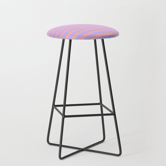 Sand Pink and Purple Wisteria  Summer Gazebo Stripes Stool Gallery Image 1