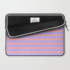 Sand Pink and Purple Wisteria  Summer Gazebo Stripes Laptop Sleeve Gallery Image 2