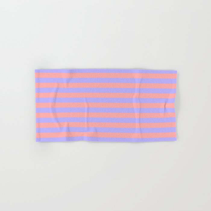 Sand Pink and Purple Wisteria  Summer Gazebo Stripes Bath Towel Gallery Image 1