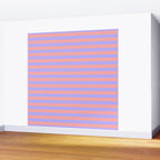 Sand Pink and Purple Wisteria  Summer Gazebo Stripes Wall Mural Gallery Image 2