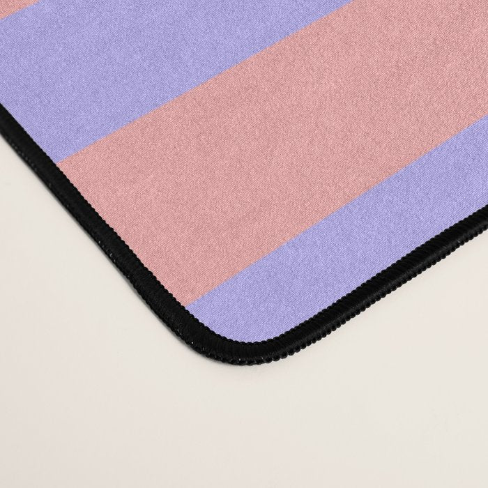 Sand Pink and Purple Wisteria  Summer Gazebo Stripes Desk Mat Gallery Image 4