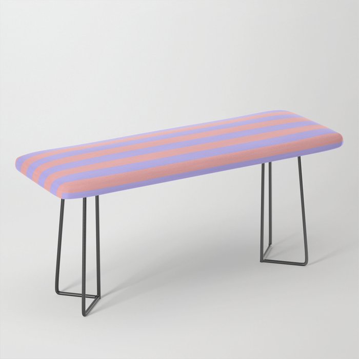 Sand Pink and Purple Wisteria  Summer Gazebo Stripes Bench Gallery Image 1