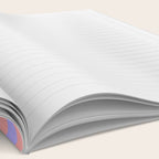 Sand Pink and Purple Wisteria  Summer Gazebo Stripes Notebook Gallery Image 2