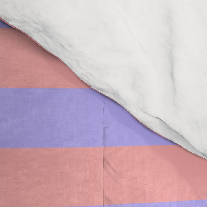 Sand Pink and Purple Wisteria  Summer Gazebo Stripes Comforter Gallery Image 4