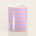 Sand Pink and Purple Wisteria  Summer Gazebo Stripes Coffee Mug Gallery Image 4