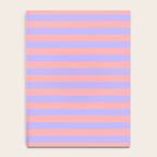 Sand Pink and Purple Wisteria  Summer Gazebo Stripes Notebook Gallery Image 4