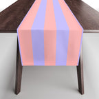 Sand Pink and Purple Wisteria  Summer Gazebo Stripes Table Runner Gallery Image 1