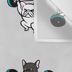 OLYMPIC LIFTING FRENCHIE Wall Tapestry Gallery Image 3
