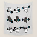 OLYMPIC LIFTING FRENCHIE Wall Tapestry Gallery Image 4