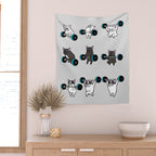 OLYMPIC LIFTING FRENCHIE Wall Tapestry Gallery Image 2