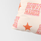 Old West: Howdy Pardner (bright pink and orange saloon style letters) Pillow Sham Gallery Image 4