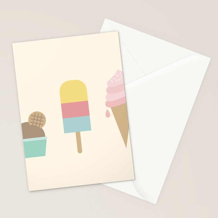 Ice Cream Stationery Card Gallery Image 2